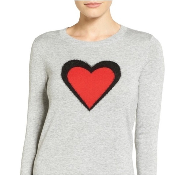 Halogen Graphic Heart Sweater size M - Picture 1 of 6